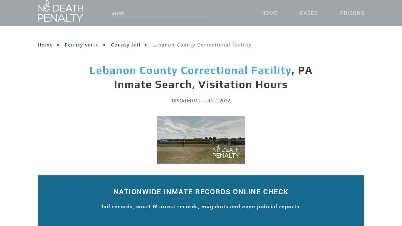 Lebanon County Correctional Facility, PA Inmate Search ...